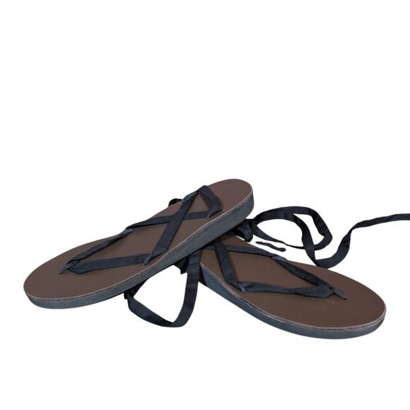 Sseko sandals Ribbon Sandal Base Brown Size 9 - Picture 2 of 8
